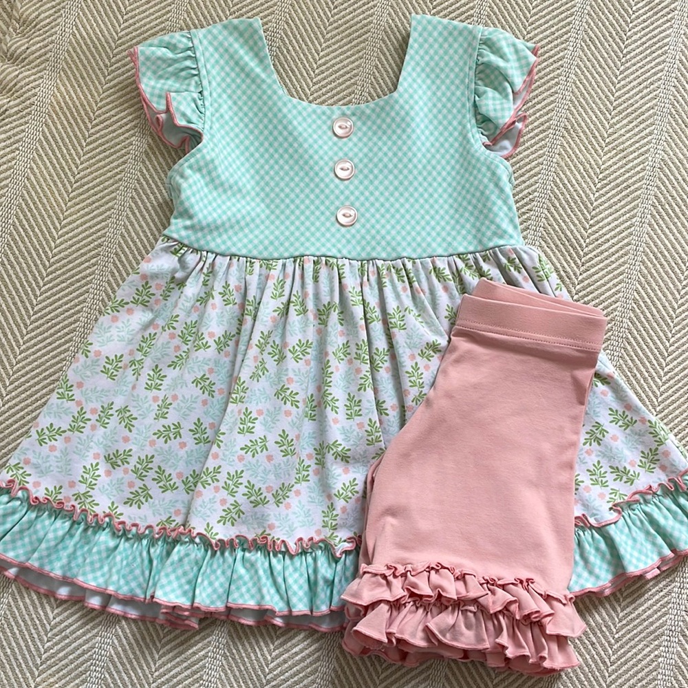 Serendipity by Shrimp and Grits Kids Shorts set